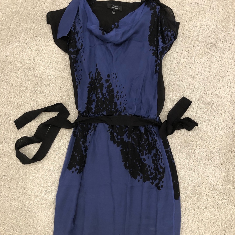 Silk Robert Rodriguez dress.